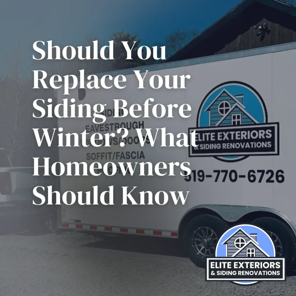 should i replace my siding before winter questions and answers